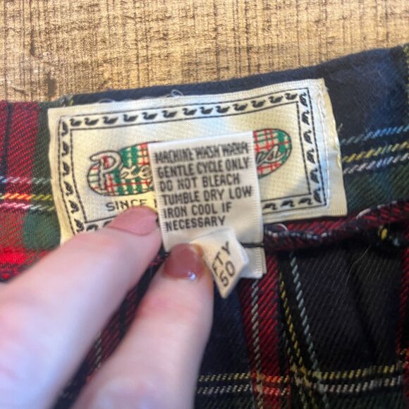 Preppy Boys Vintage Plaid Schoolgirl Midi Skirt Pleated 7/8 Preppy Accademia - Picture 6 of 6